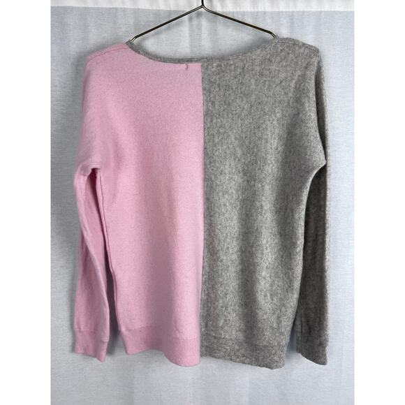 Woolovers Sweater Wool Cashmere Colorblock Quiet Luxury Minimalist Capsule Cozy - Picture 3 of 6